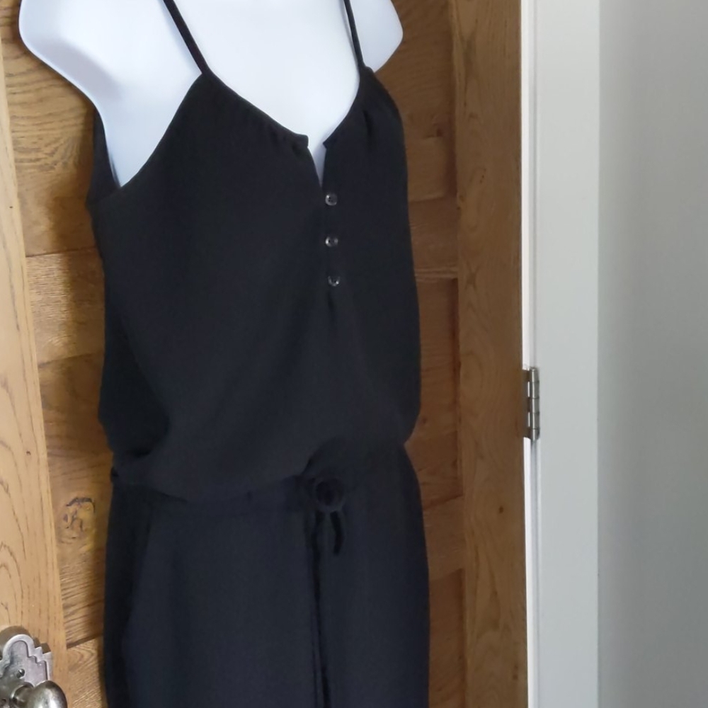 Anthropologie Drew Black Jumpsuit